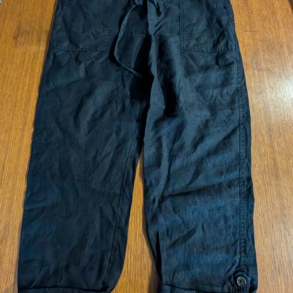 Lord & Taylor Linen crop pants - Picture 1 of 4